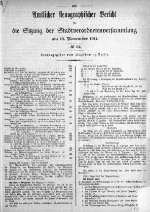 No. 34, 16. November 1911