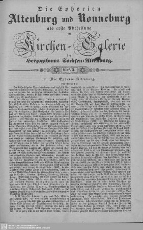 I. Die Ephorie Altenburg (Fortsetzung), Dobitzschen : 3. Lieferung
