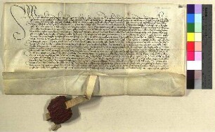 Abt Sebald von S. Egidien zu Nürnberg vidimiert eine Urkunde des Chunrat Groß von 1351 Juni 28.