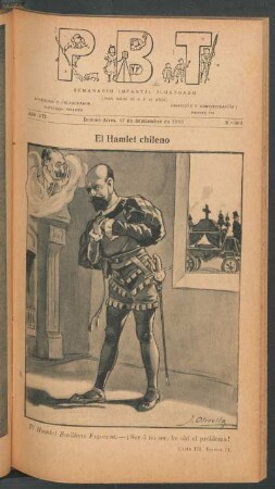 El Hamlet chileno - [Caricatura]