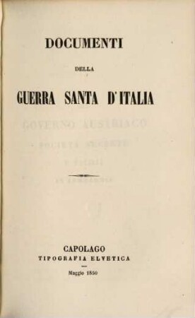 Documenti della guerra santa d'Italia, 14