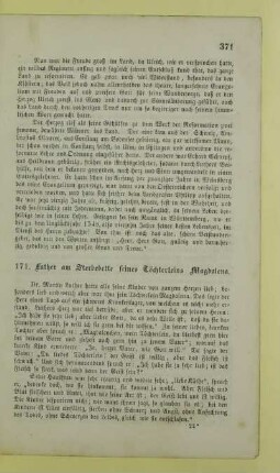 171. Luther am Sterbebette seines Töchterleins Magdalena