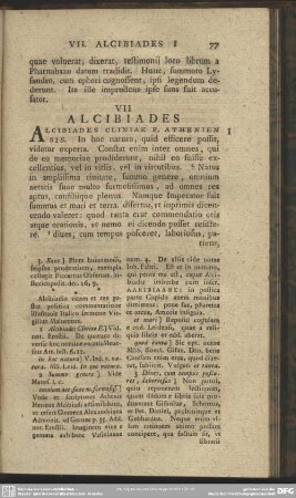 VII Alcibiades