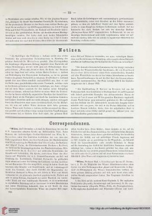 Correspondenzen