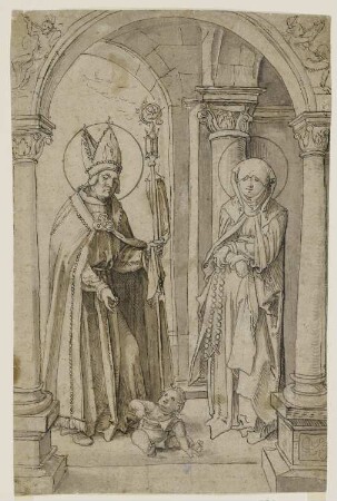 Heiliger Augustinus im Gespräch mit der heiligen Monika