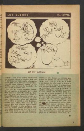 Los sueños: el del pelicano - [Dibujo]