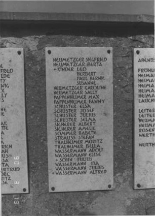 Grabstein 481 (Index: 99786494) Besonderheit: kulturhistorisch wertvoll / hist.-wiss. Gründe (Gedenktafel Schoah-Opfer): Gedenkstein 481 (Detailaufnahme 3)