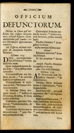 Officium Defunctorum