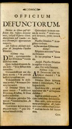 Officium Defunctorum