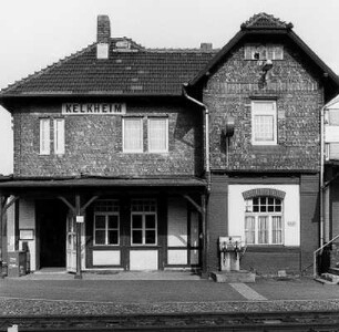 Ehemaliger Bahnhof; Kelkheim, Bahnstraße 37, Eisenbahn