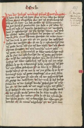 Von St. Brigitten Leben und von ihren Offenbarungen