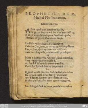 Centurie tierce.