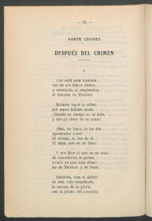 Parte cuarta - Después del crimen