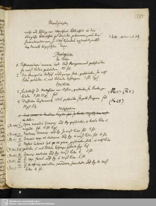 9. Verzeichniß und Taxe der Werthern´schen Manuscripte