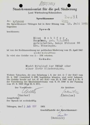 Schäfer, Elise