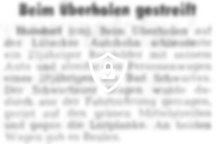 Beim Überholen gestreift