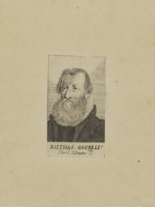 Bildnis des Balthasar Gockelius
