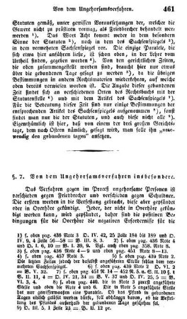 §. 7. Von dem Ungehorsamsverfahren insbesondre.