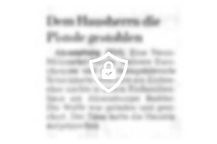 Dem Hausherrn die Pistole gestohlen