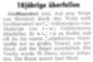 18jährige überfallen