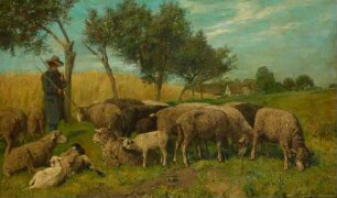 Schafe und Hirte