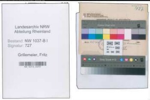 Entnazifizierung Fritz Grillemeier , geb. 20.09.1902 ()