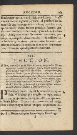 XIX. Phocion