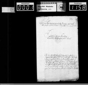 Weihnachts- und Neujahrsschreiben 1708/1709