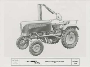 13 PS Lanz Bulldog Diesel-Schlepper "D 1306" der Heinrich Lanz AG