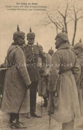 Wilhelm II. auf dem Kriegsschauplatz zwischen Insterburg und Gumbinnen