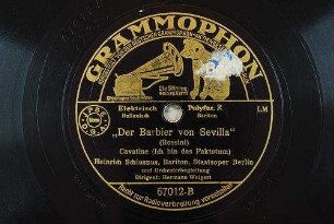 "Der Barbier von Sevilla" : Cavatine (Ich bin das Faktotum) / (Rossini)