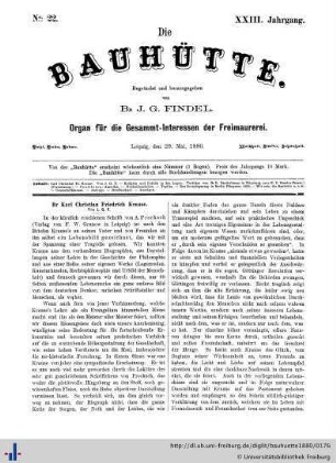 Nr. 22, 29. Mai 1880
