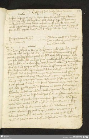 28r: Brief Francesco Foscaris, Doge von Venedig, an Herzog Ernst