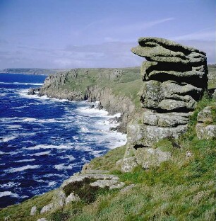 Cornwall. Felsenküste von Lands End