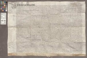 Mainz (Hilbersheim): Reves von Symon Heu Schultheiß, Philipp Mandel, Wilhelm Clein Chüntzenheim, Nicolaus Dorst und Symon Robe, alle Schöffen des ...