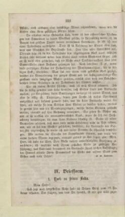 IV. Briefform