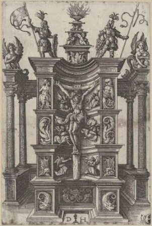 Der gekreuzigte Jesus (als Nischenfigur)