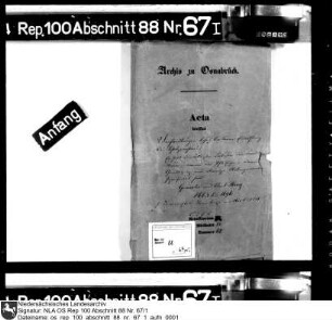 Einrichtung und Verbesserung des Schatzwesens