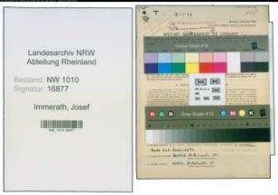 Entnazifizierung Josef Immerath , geb. 18.07.1910 (Schaffner)