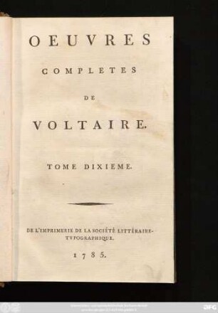 T. 10: La Henriade : Poeme