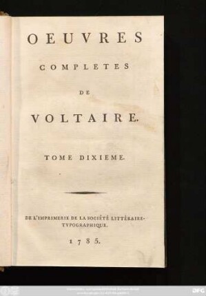 T. 10: La Henriade : Poeme