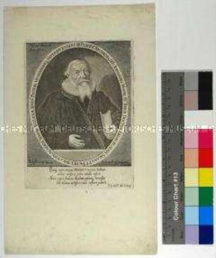 Porträt des calvinistischen Theologen, Humanisten und Dichters Johann Major im Alter von 30 Jahren