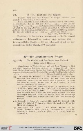 Repräsentative Folgen (Nr. 257 - 283)