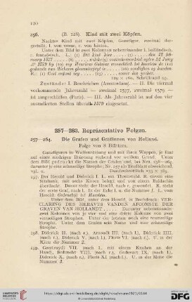 Repräsentative Folgen (Nr. 257 - 283)