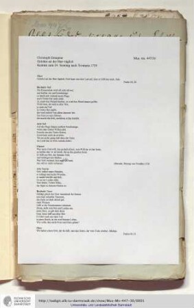 Gelobet sei der Herr täglich