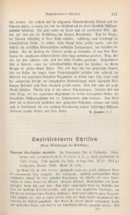 347-357 Empfehlenswerthe Schriften