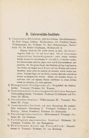 11-14, B. Universitäts-Institute