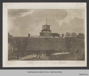 Ansicht der Fortezza da Basso in Florenz
