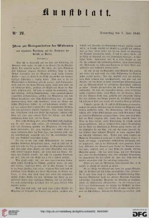 Nr. 21 - 24 (7. Juni 1849 - 28. Juni 1849)
