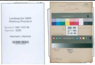Entnazifizierung Heinrich Hermann , geb. 07.10.1898 (Geschaeftsfuehrer)